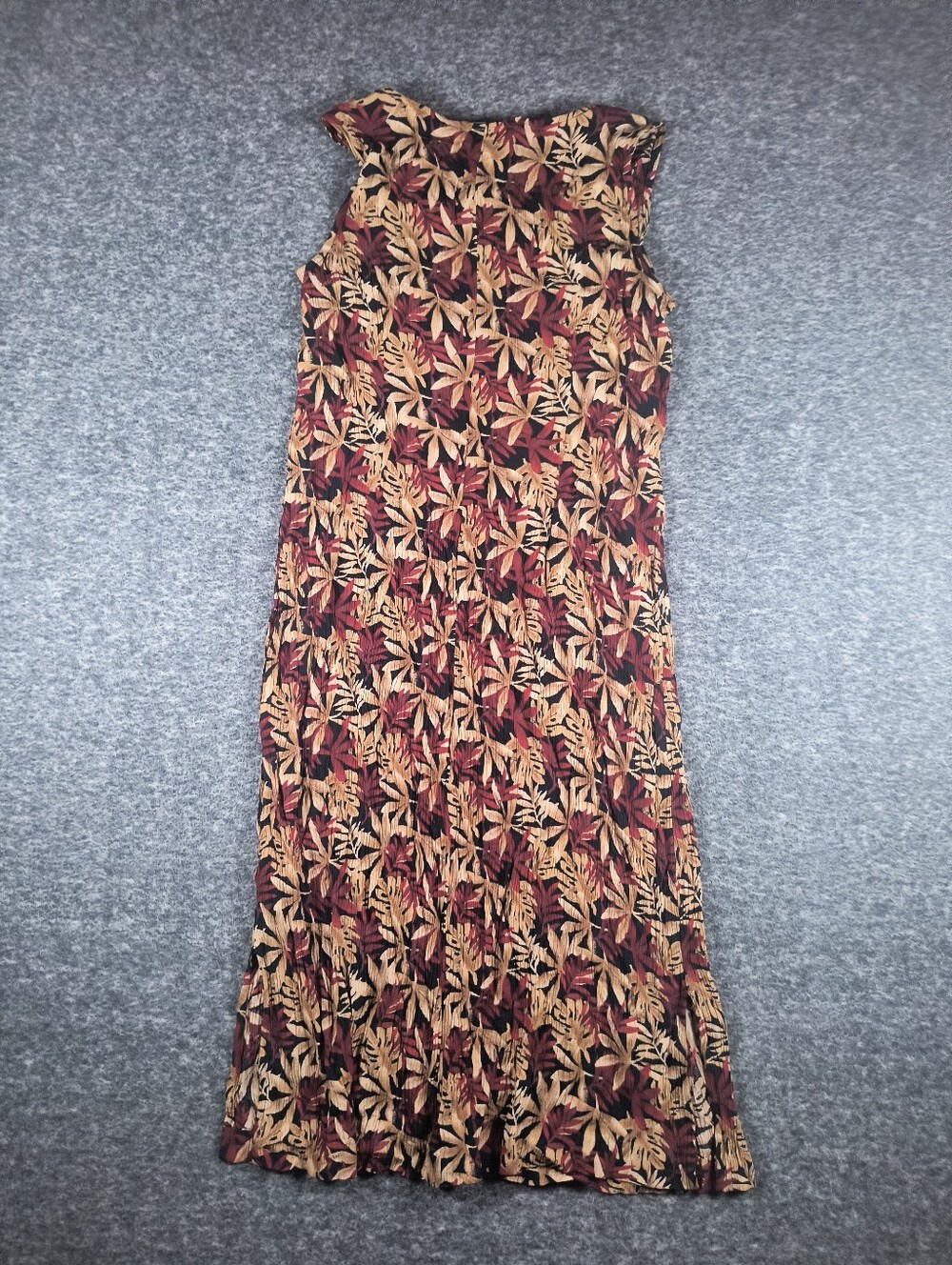 🔥Bundle 2 For $7🔥 Vintage white stag crinkle rayon midi dress, women's medium - Picture 9 of 13